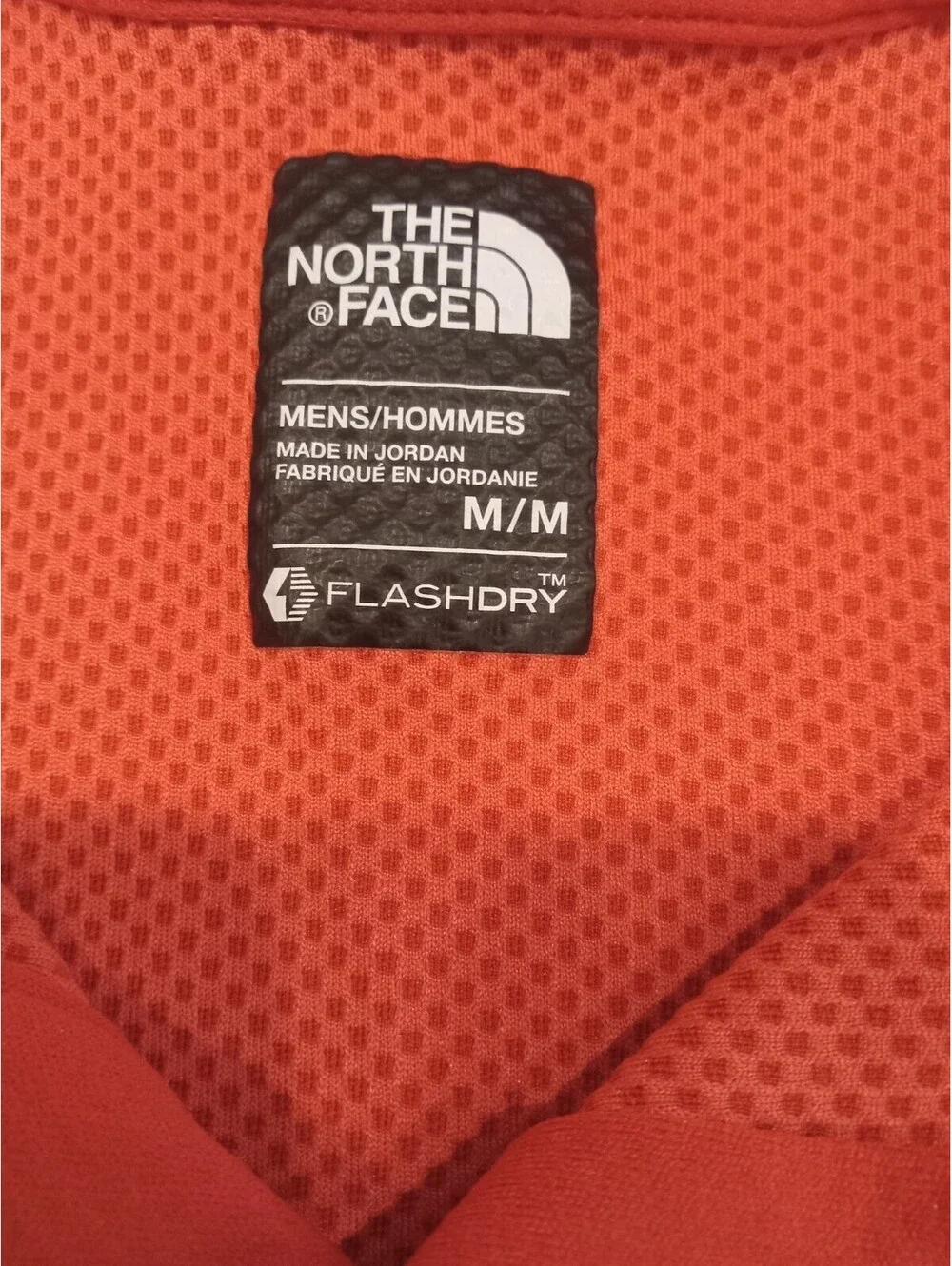 The North Face FlashDry Polo Shirt Mens Medium M Red Short Sleeve Athletic